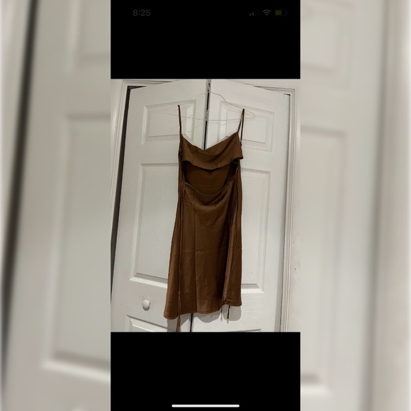 Solid Tie Backless Cami Dress (L) - Picture 2 of 6